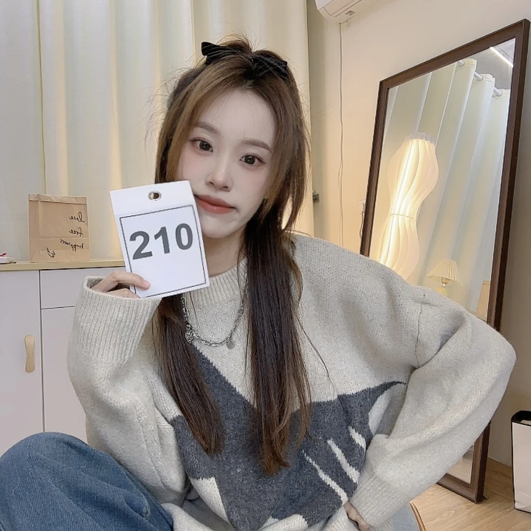 芬芬家-【210毛衣】秋冬韩版高支高密休闲毛衣