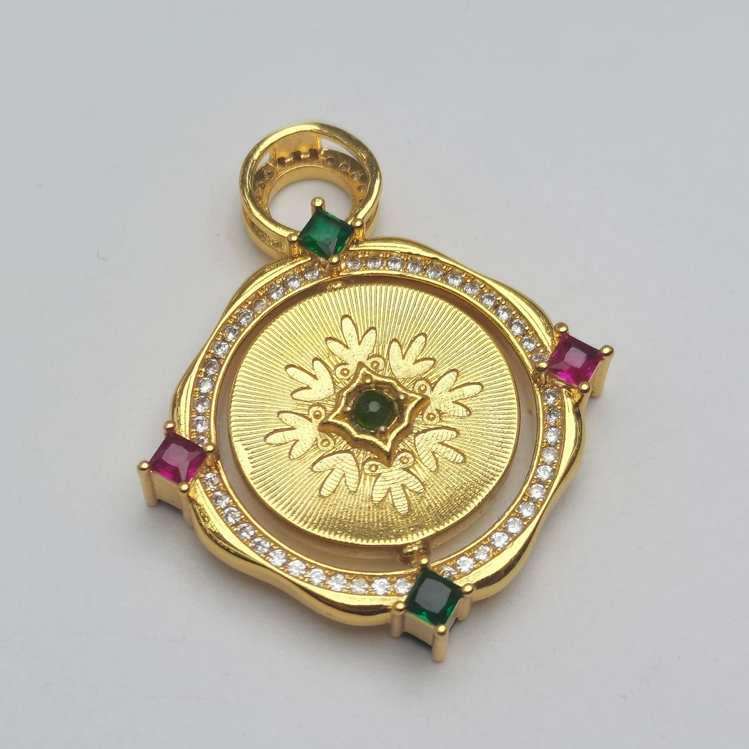 翡翠平安扣吊坠赠链【多样性发其一】