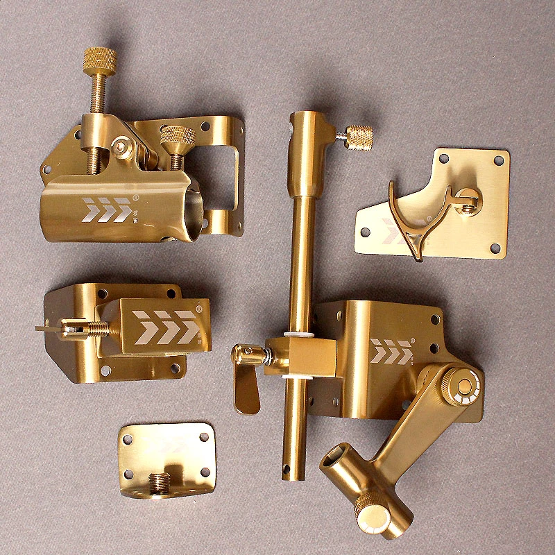 君田钓箱配件化氏一帆精工钓箱不锈钢加厚包角君田精英五件套新款