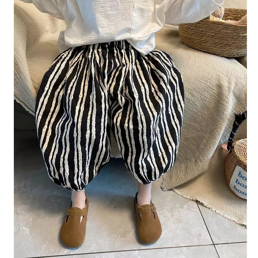 M-K115儿童韩版春款竖条裤