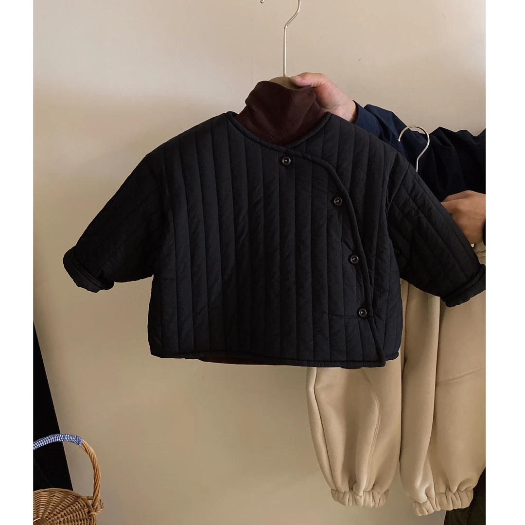 M-Y416男女童韩版中性款秋冬季休闲加厚保暖外套