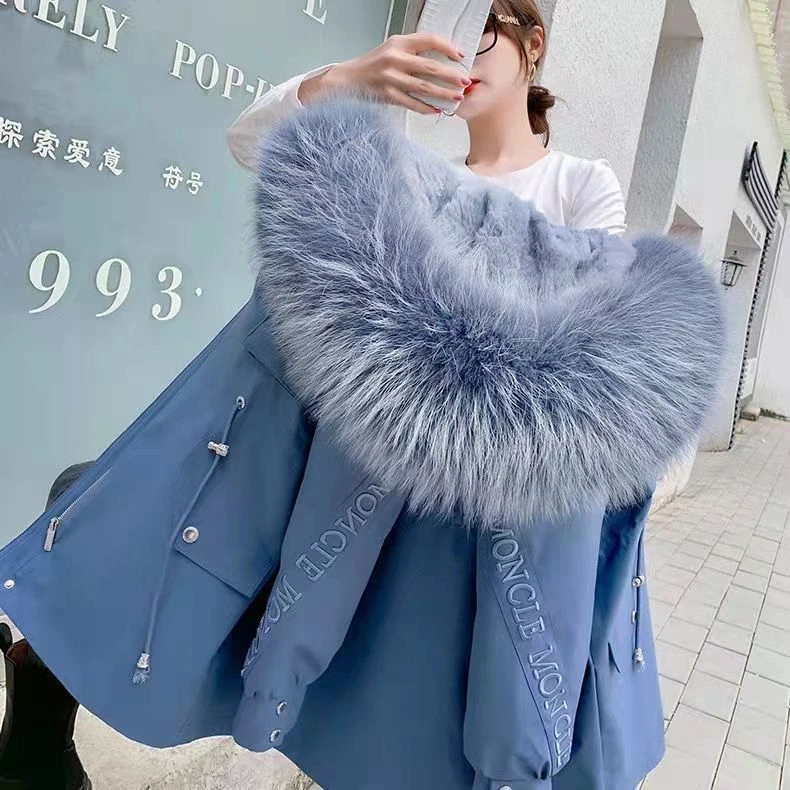 三穿可拆卸派克服减龄羽绒服女中长款羽绒服新款冬季外套加绒羽绒
