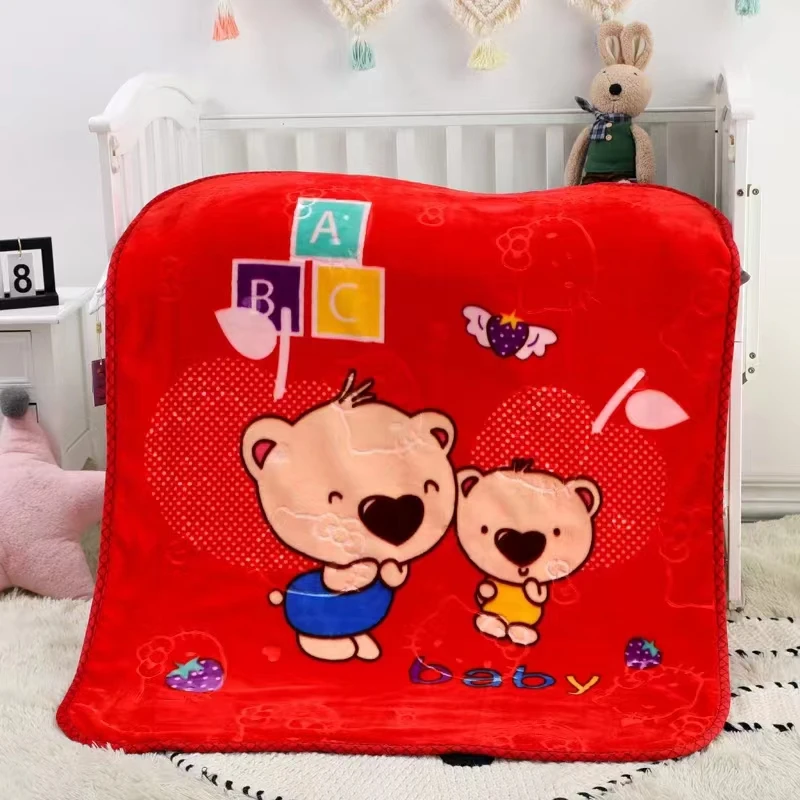 超柔学生双面绒云毯冬季双层小孩盖毯新生儿毛毯婴儿毯绒毯毯子