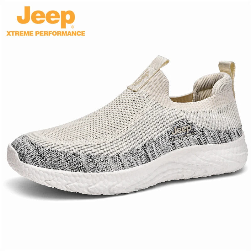 JEEP/吉普春夏季新款网面户外登山徒步一脚蹬男士舒适运动旅游鞋