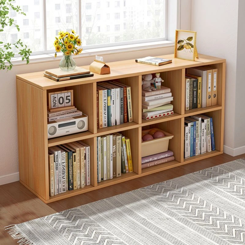 书架落地书柜小型客厅置物架卧室收纳柜子储物柜简易飘窗置物矮柜