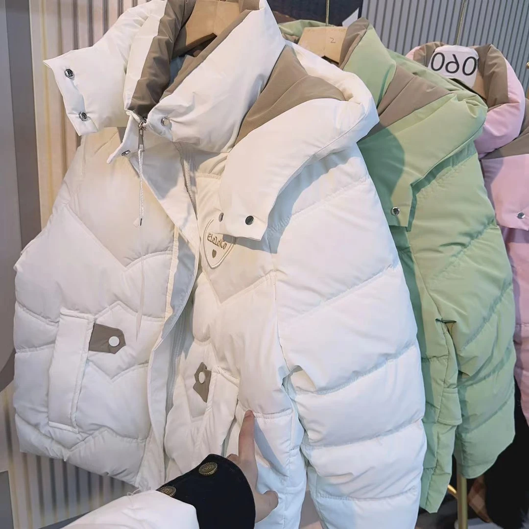 【A14】刺绣带帽棉服棉袄