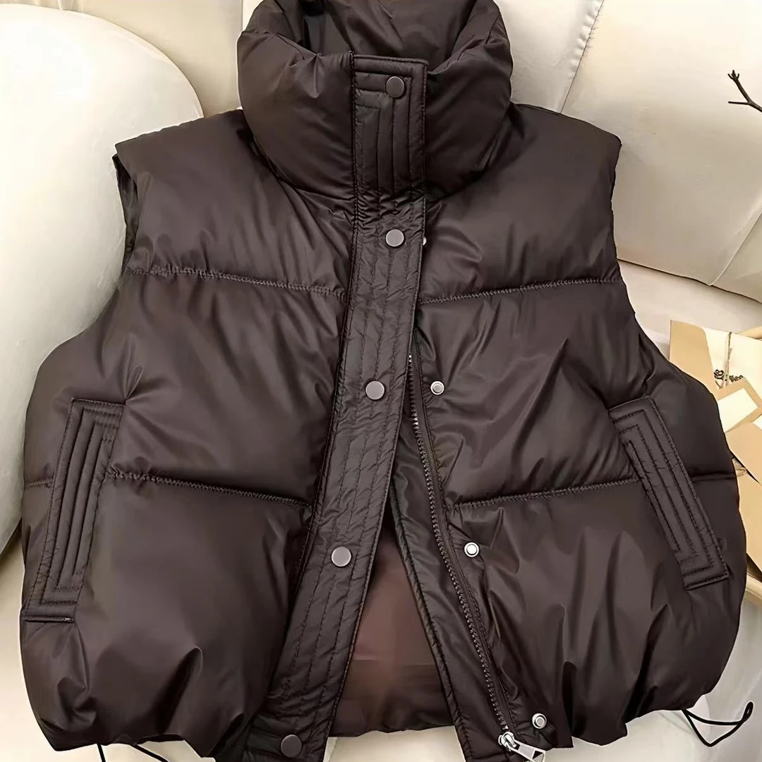 主播优选反季棉服马甲女外穿洋气秋冬2024新款无袖坎肩外套小个子