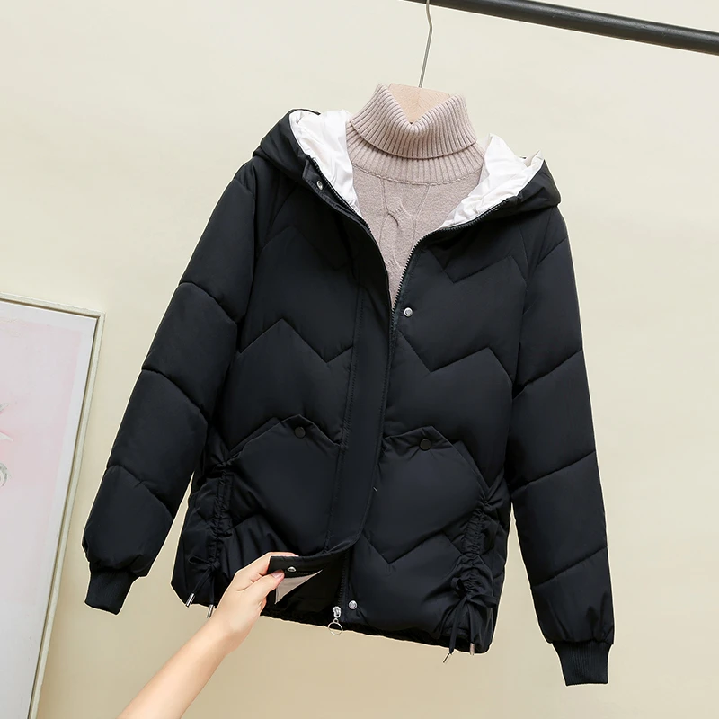 洋气棉服女港风宽松棉袄2025年新款冬季韩版加厚ins短款棉衣外套