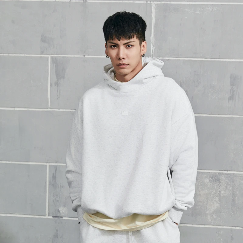 无畏东方街区S-01连帽领卫衣宽松cleanfit高街机能男boxy套头衫