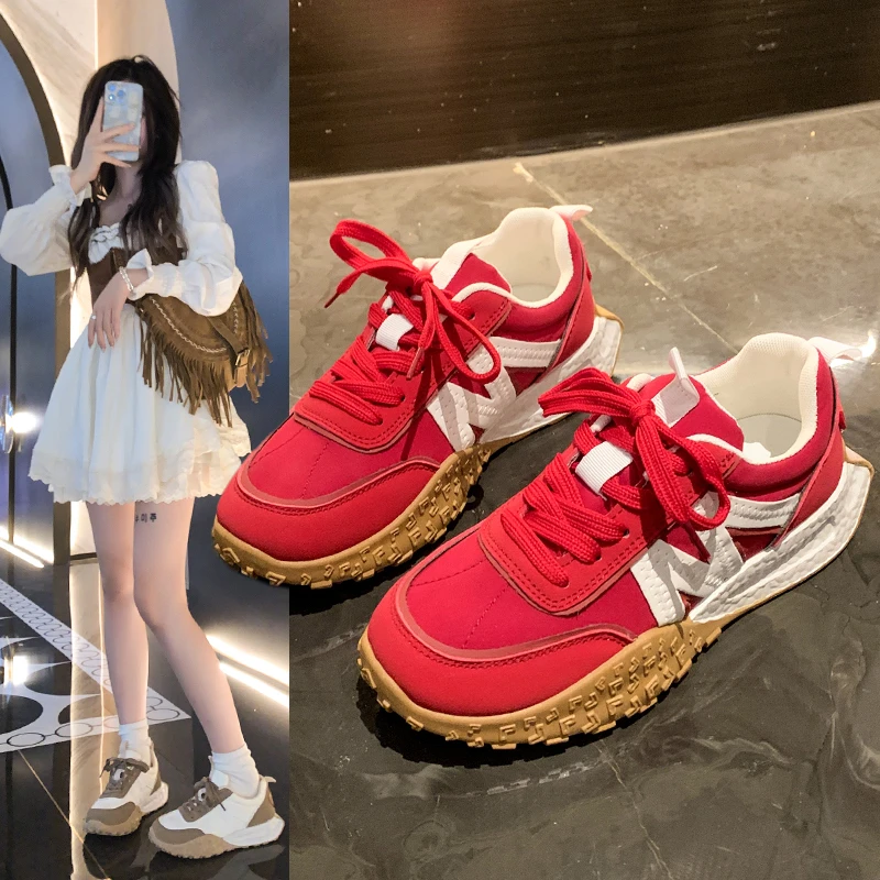 网红小众设计时尚百搭浅口休闲小白鞋女2024年秋季新款纯色女鞋