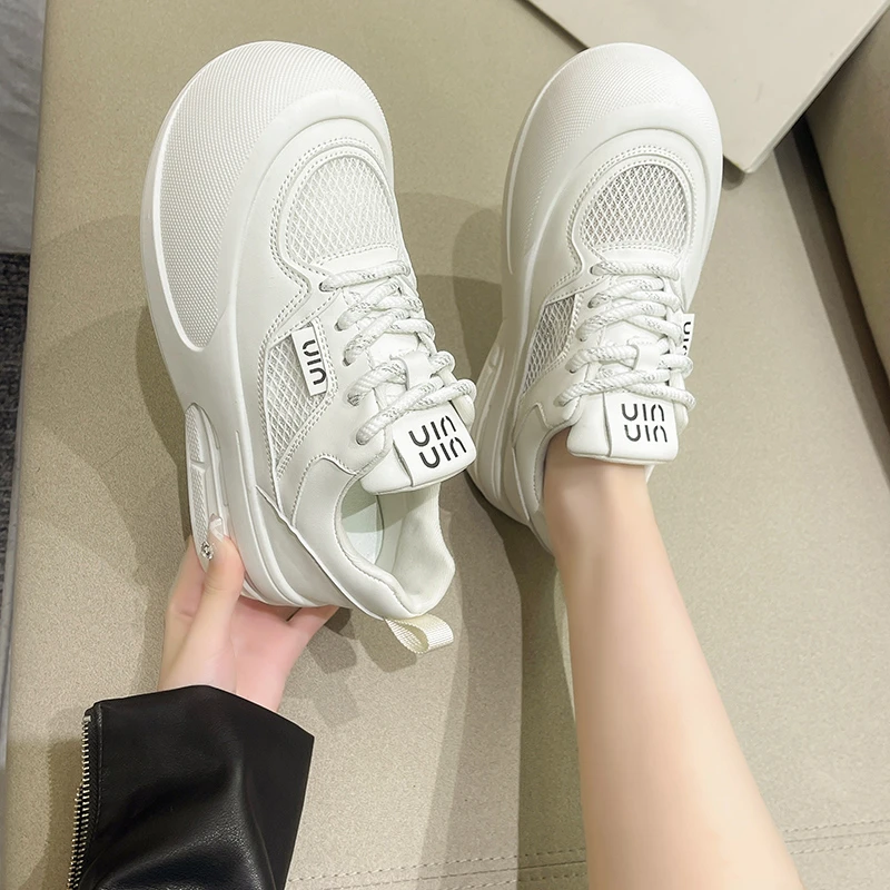 网面亮片透气时尚休闲女2024年新款平底 浅口女鞋