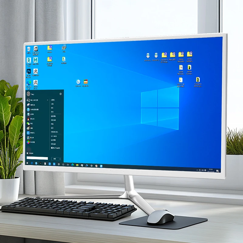 一体机电脑4核22/24/27/32英寸酷睿i5i7办公游戏台式电脑全套整机