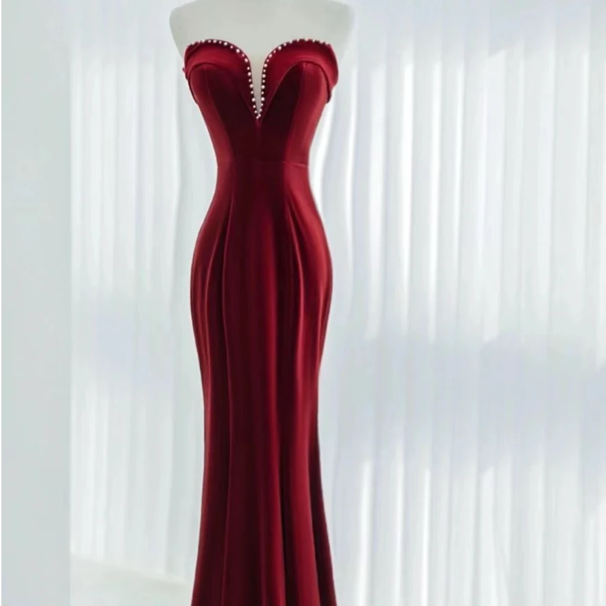 晚礼服生日礼服敬酒服订婚服领证服装新娘气质轻奢时尚走秀