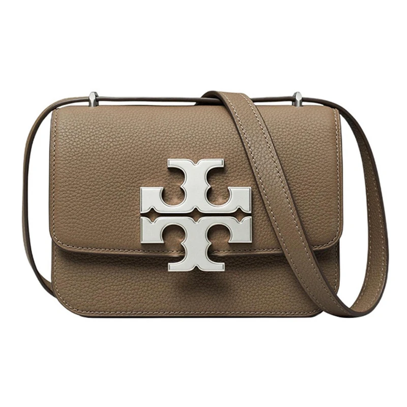 TORYBURCH汤丽柏琦纯色双T标识翻盖潮流斜挎单肩包155671-250百搭