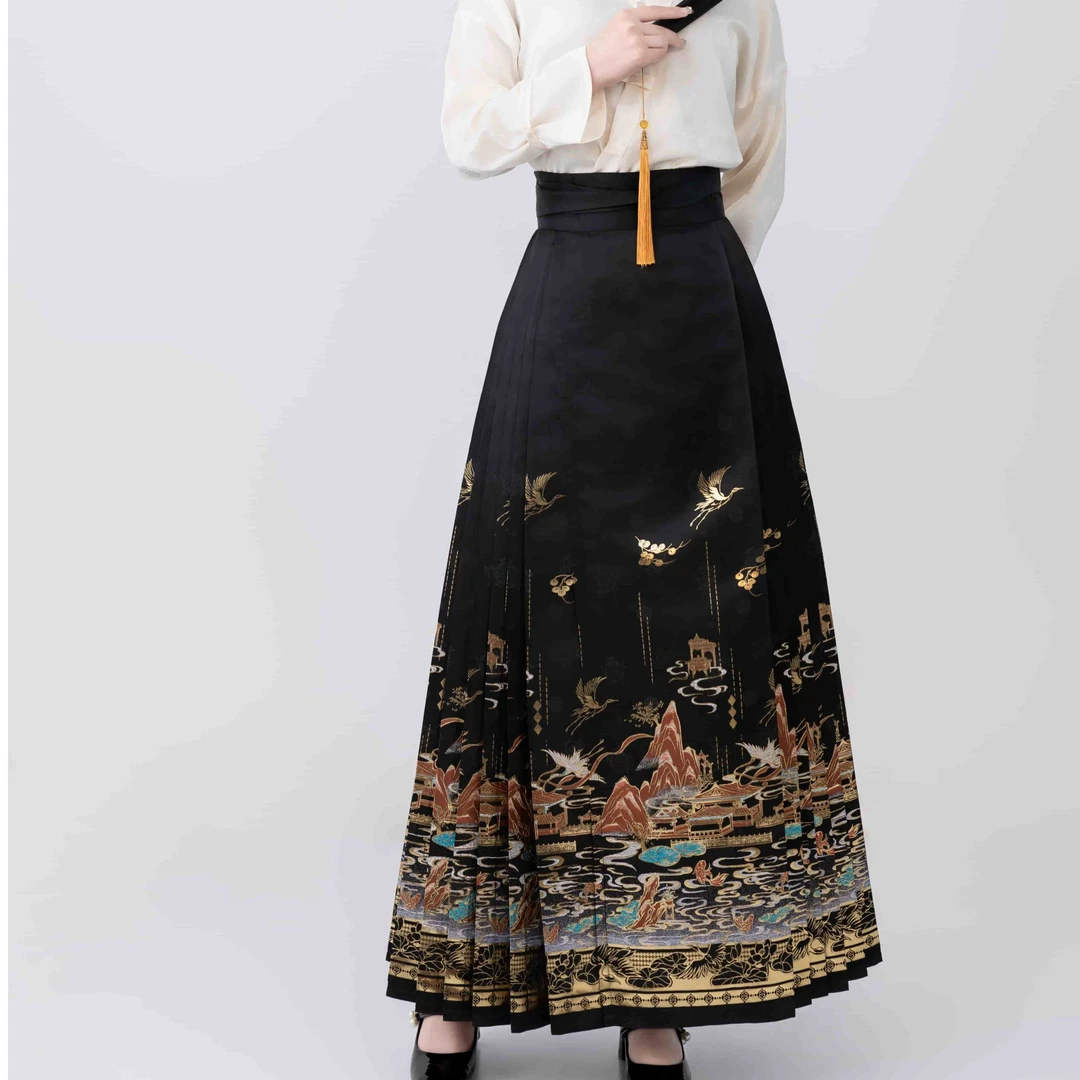 【盛世山河】明制高经密暗纹螺钿仿妆花马面裙国风正宗高端正版