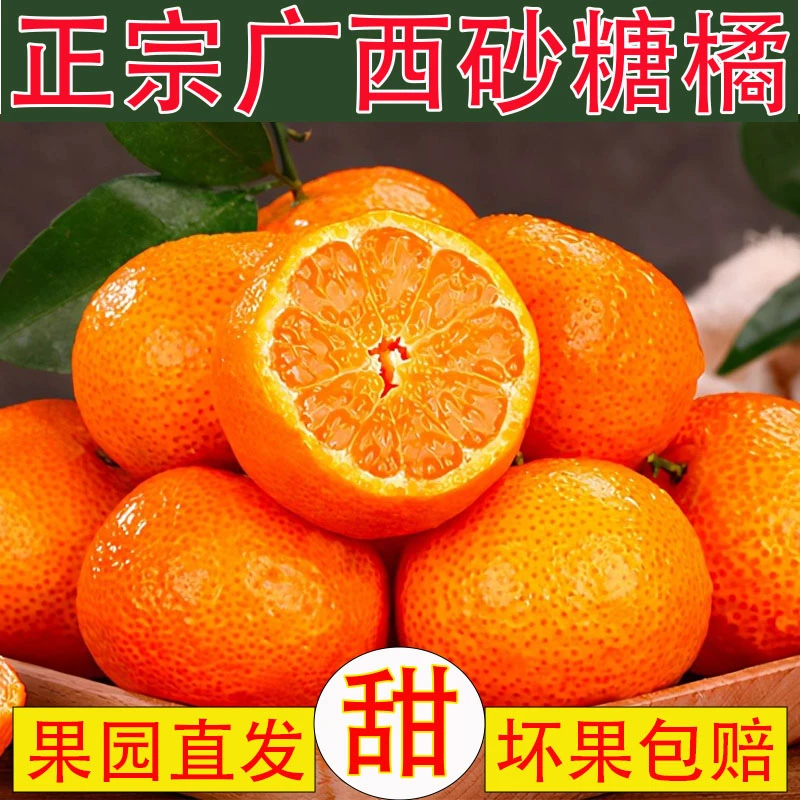 砂糖橘广西正宗新鲜沙糖桔应季水果橘子纯甜多汁果园直发1/5/9斤