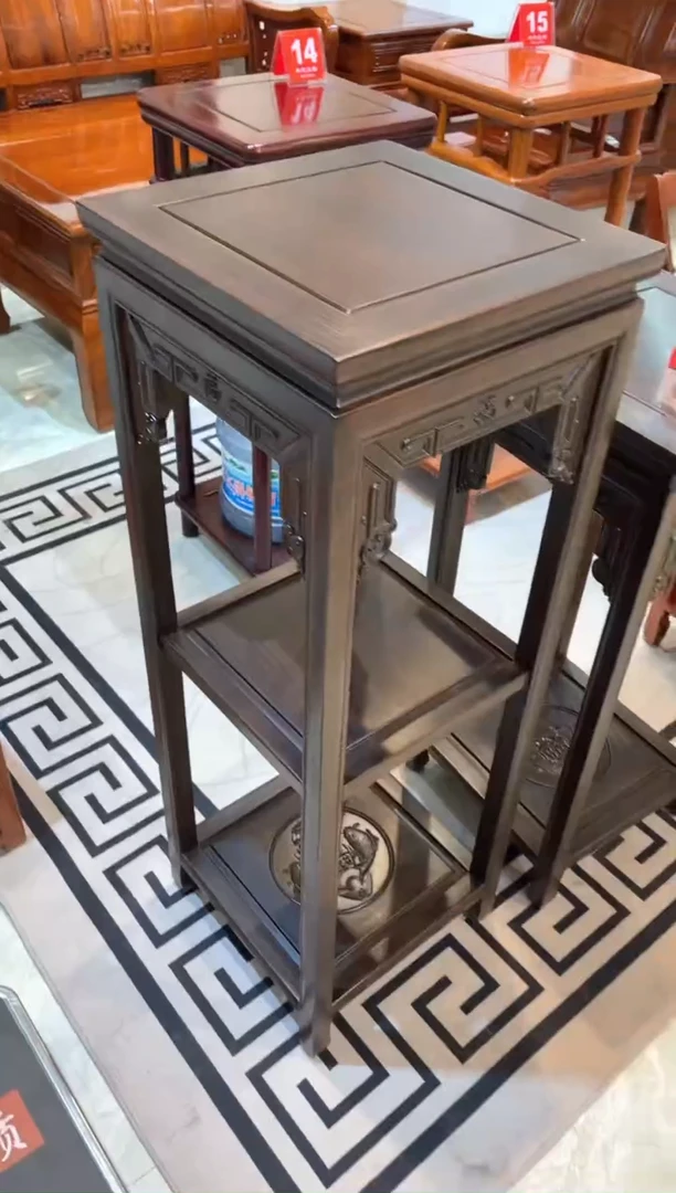 【闪购商品】花梨木类成套家具非洲黑檀木35*35*100