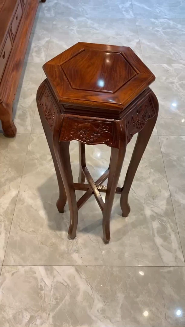 【闪购商品】花梨木类成套家具刺猬紫檀六角微瑕处理