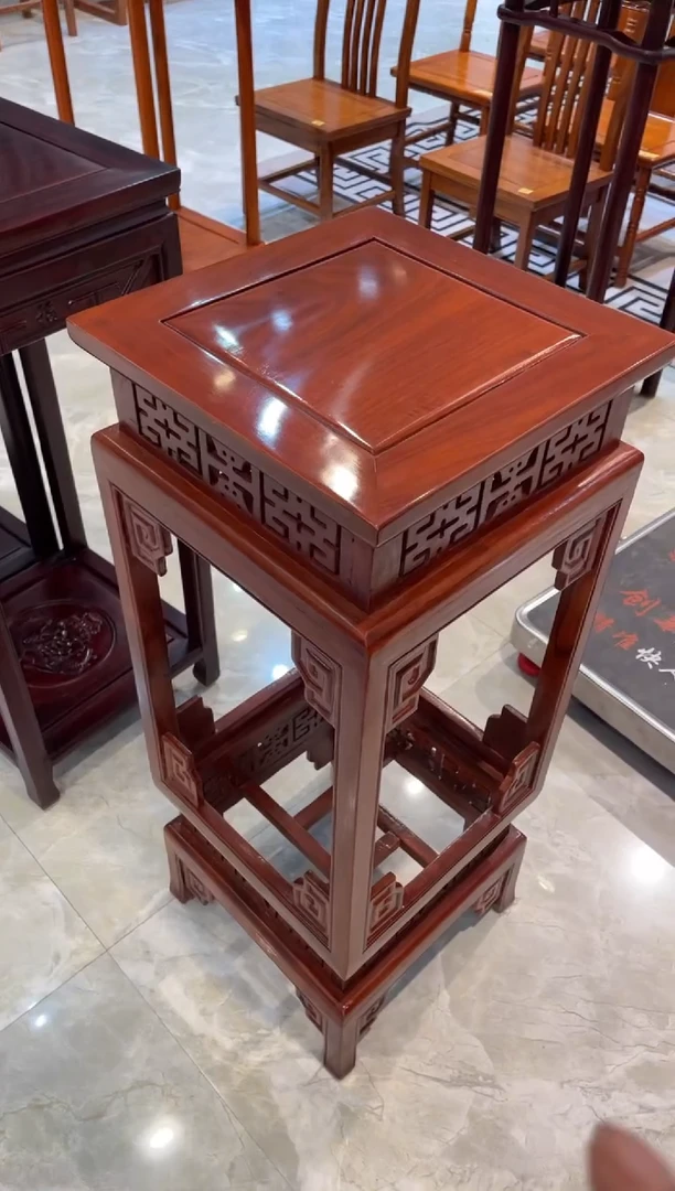 【闪购商品】花梨木类成套家具刺猬紫檀灯笼32*32*83