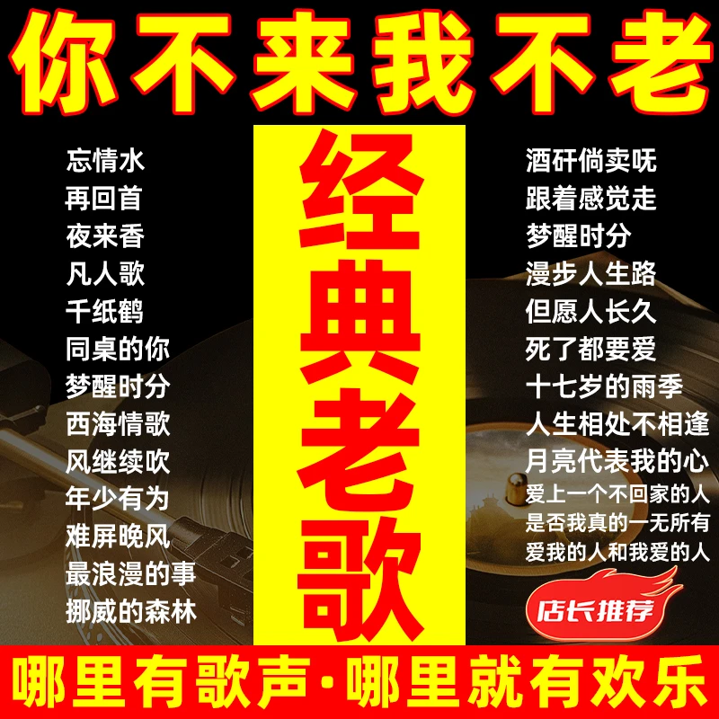 汽车载u盘歌曲无损高音质经典老歌一人一首成名曲音乐dj优盘抖音