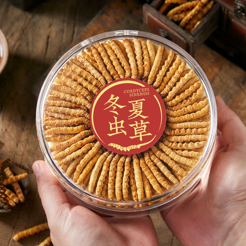 【青藏特产甄选】冬虫夏草高海拔虫草100根虫草王礼盒食用滋补
