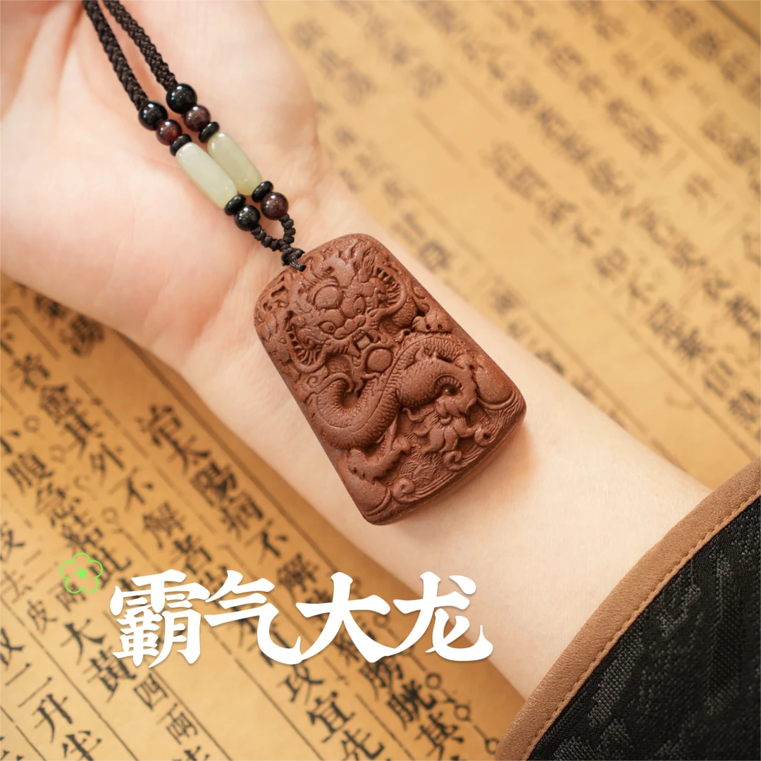一图霸气大龙 （九月）金桂木樨 龙腾四海 合香牌 古法手工泥塑