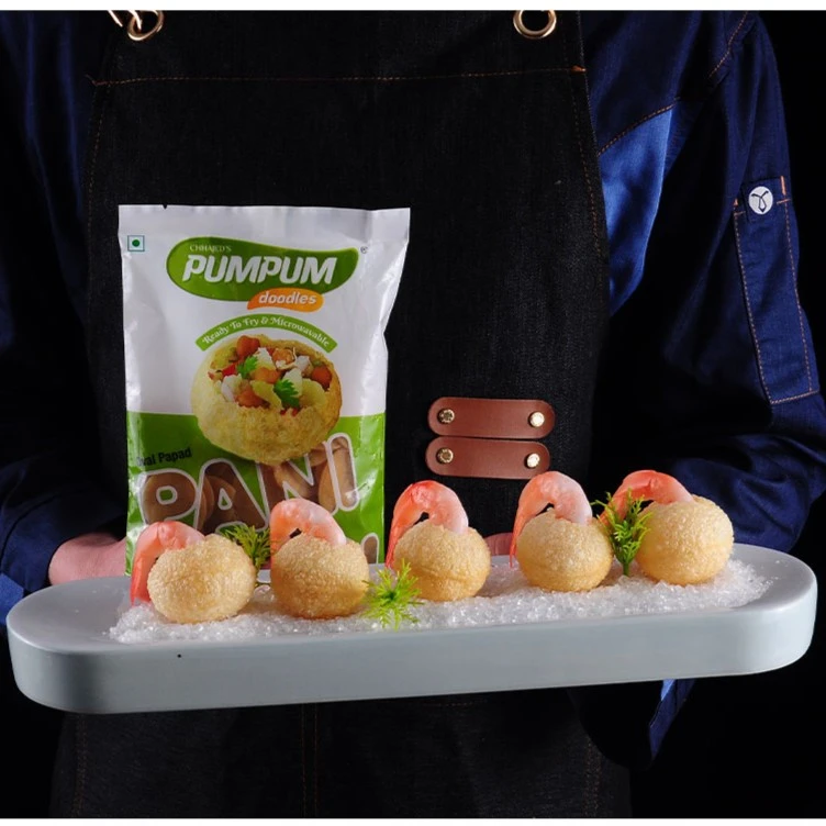 空心球街头小吃油炸土豆脆脆球印度进口美食