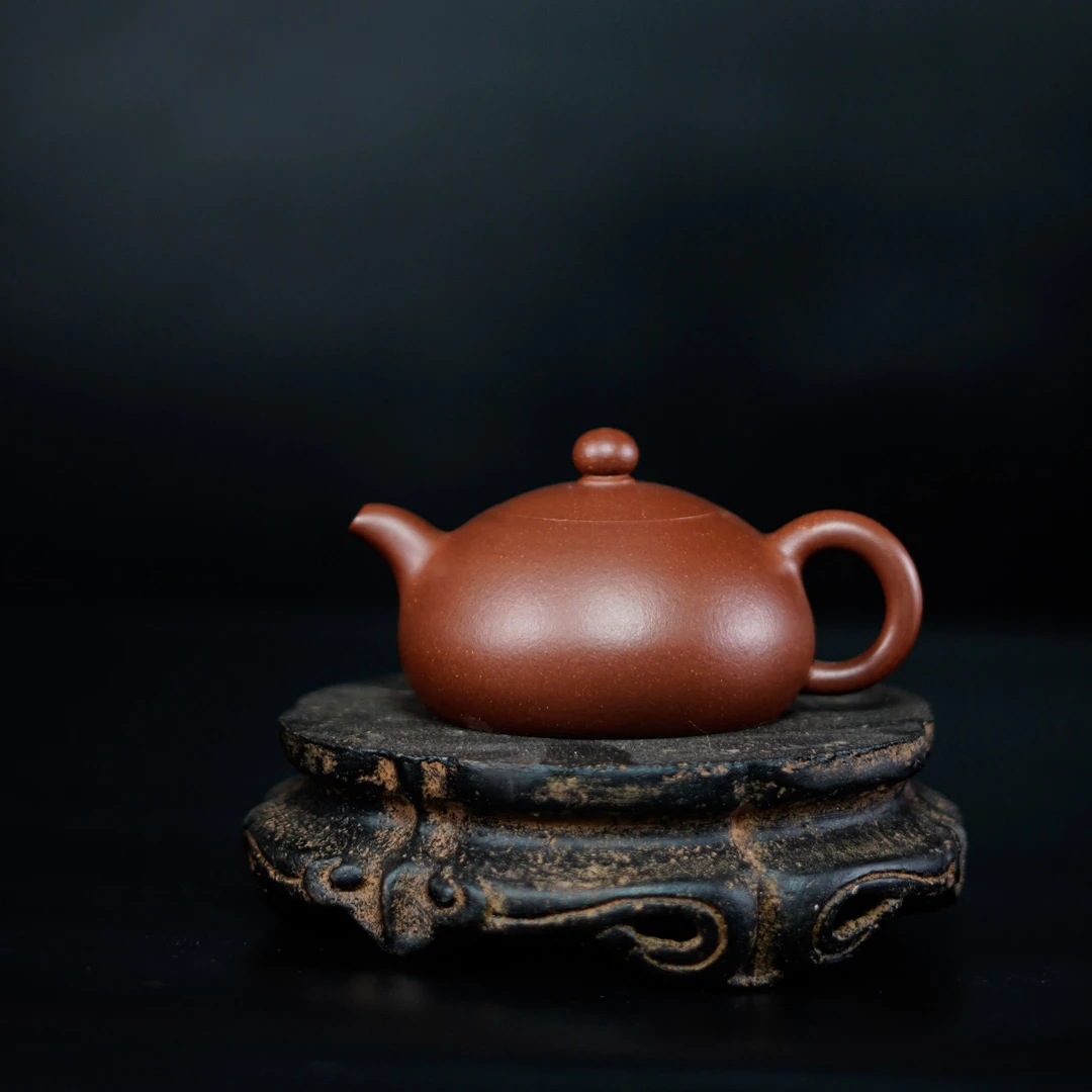 半月壶，165cc，40目家藏底槽清料，毛俊兰全手工制作