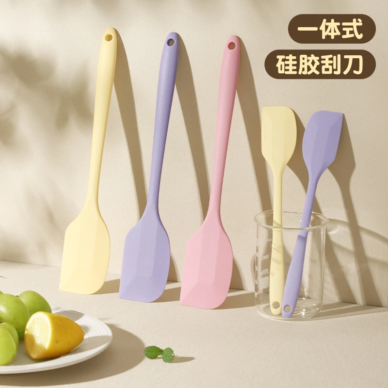 【买大送小】硅胶刮刀大号一体式家用耐高温硅胶蛋糕铲子烘焙工具