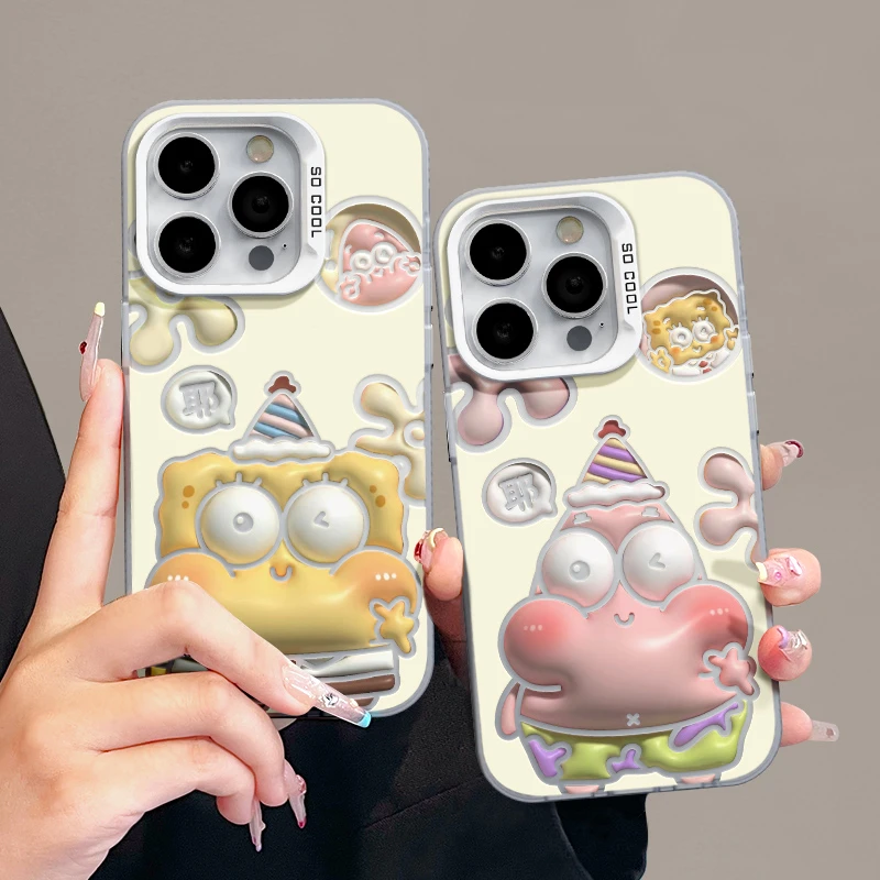 膨胀感派大星元气壳适用iPhone15/14手机壳苹果vivo华为小米oppo
