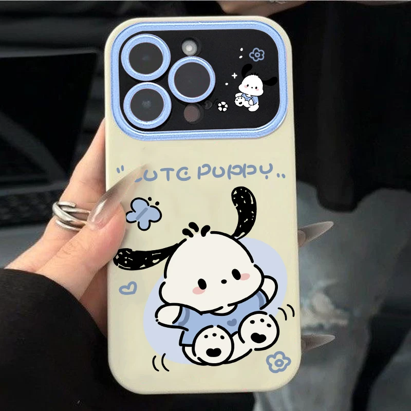 卡通蓝帕恰狗适用苹果14手机壳iPhone13promax新款12全包11软xs女