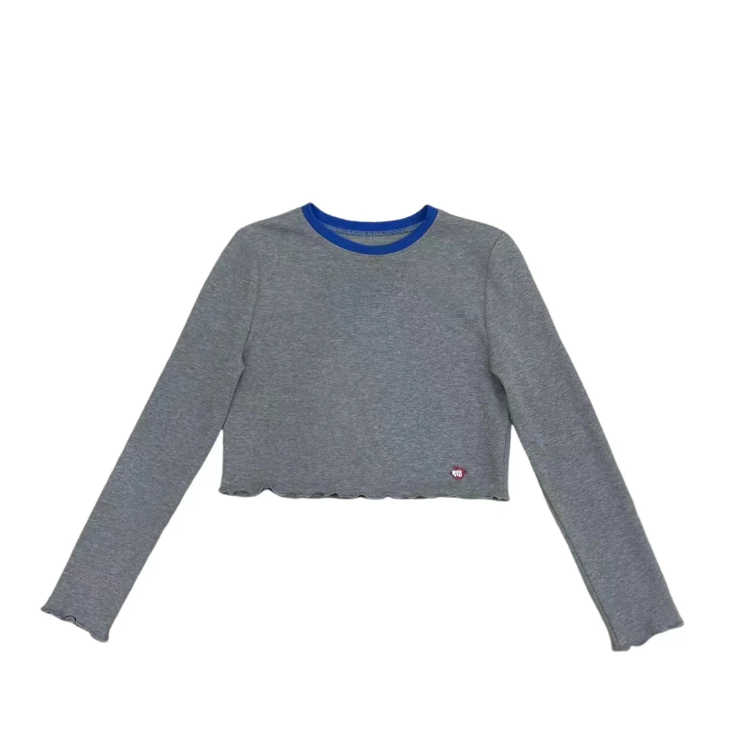 【小苹果】KK-112603秋冬打底时尚百搭亲肤圆领套头长袖针织衫