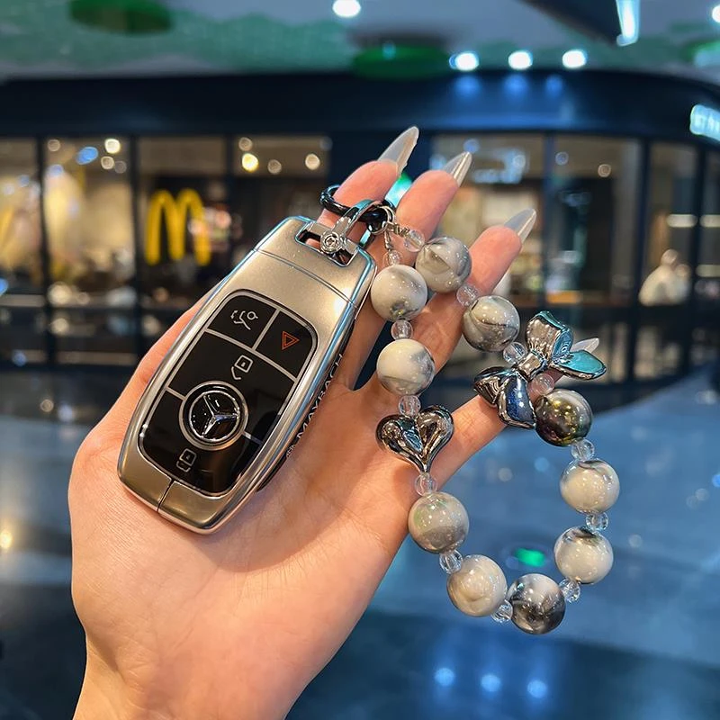 适用于奔驰GLS450车钥匙套迈巴赫GLS480/600 包高档壳金属扣