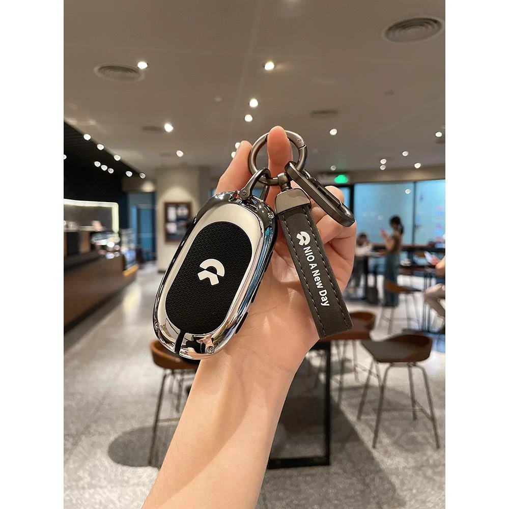 专用蔚来es6钥匙套2024新款et5 et7 es8壳ec6 es7 ec7金属商务扣