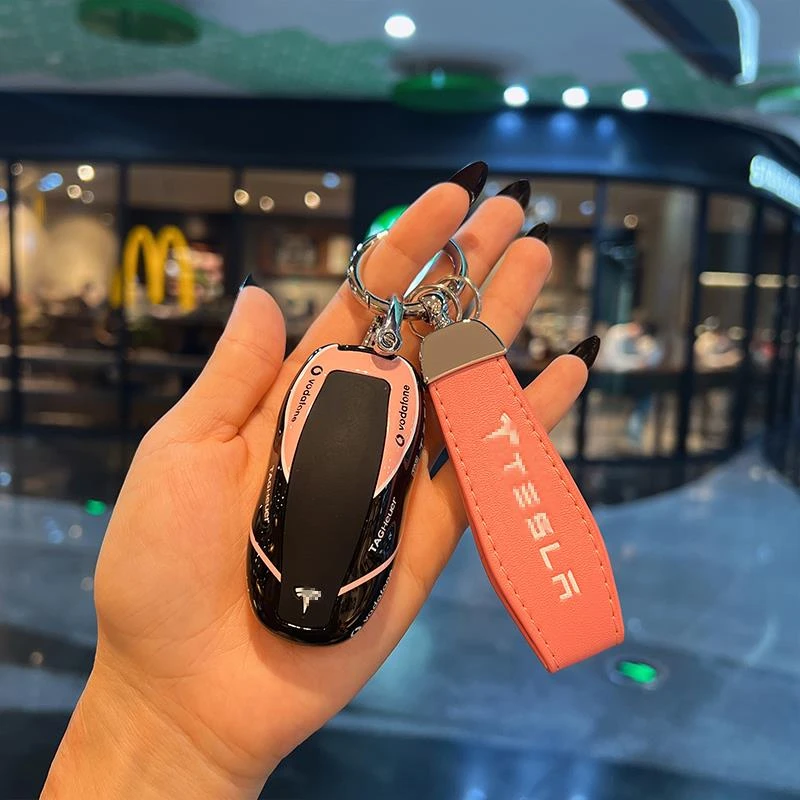 适用于Tesla特斯拉钥匙套model3/Y/s高级modelX实体车钥匙包壳扣