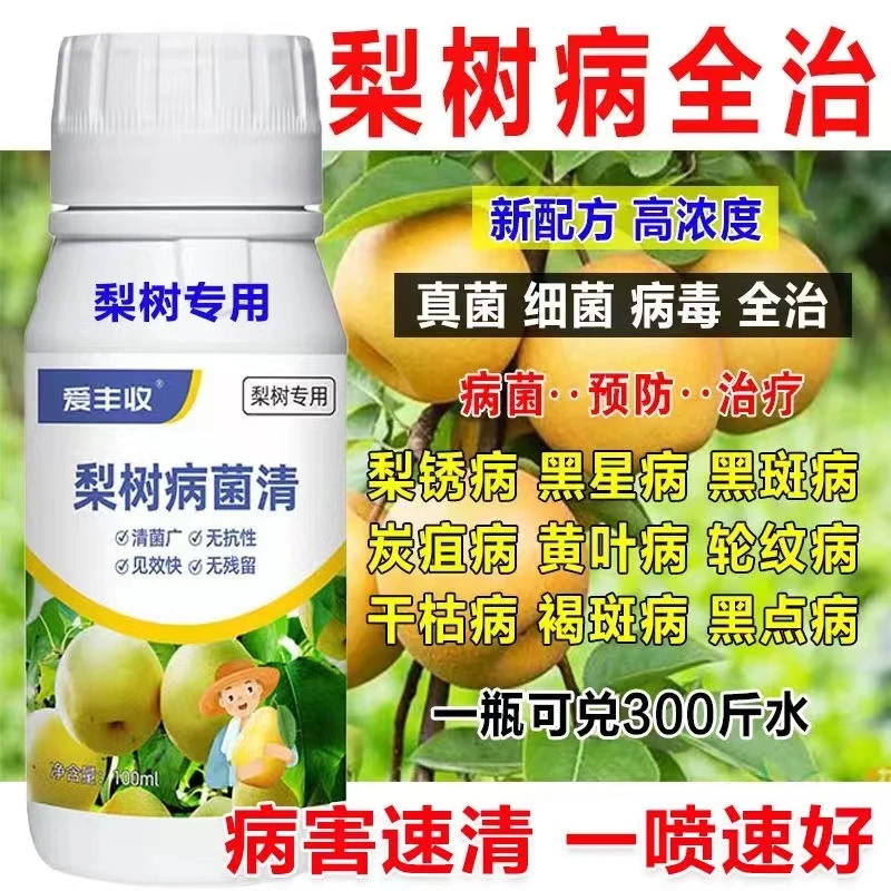 爱丰收梨树病菌清梨树专用酥梨微生物菌剂炭疽黑斑叶斑疫病菌肥