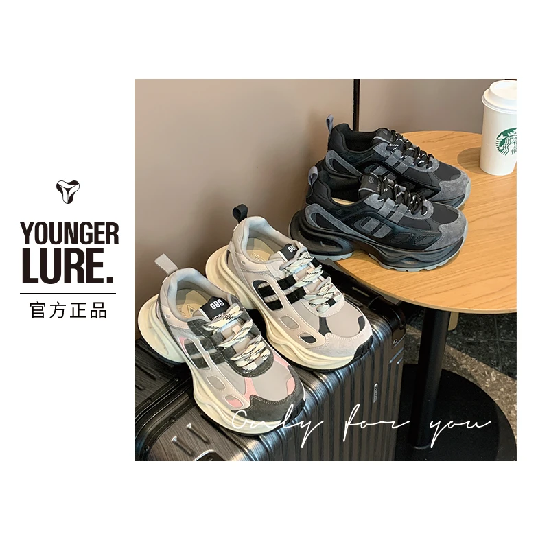 TGG【百搭】S8606M 秋冬雪地靴女2023年新款时尚网红加绒厚底老爹鞋