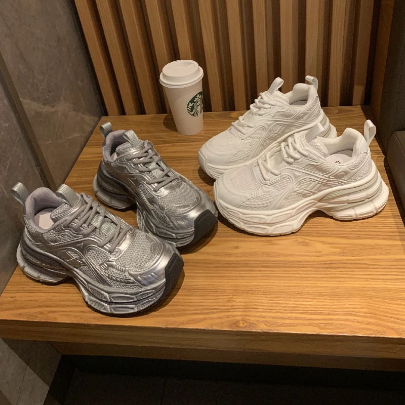 S&J【潮流时尚】2024-96时尚休闲运动鞋透气厚底老爹鞋