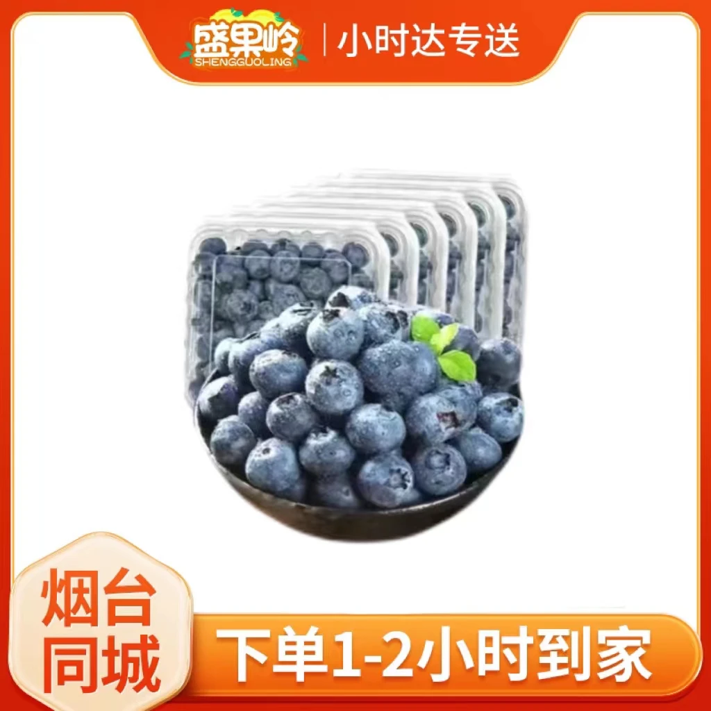 【4盒】纯甜新鲜蓝莓【125g/盒】