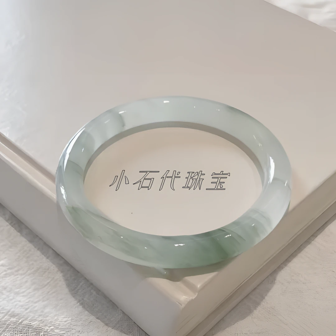 正品新疆天山翠金丝玉细条精致高冰玉手镯子古风气质时尚百搭女士