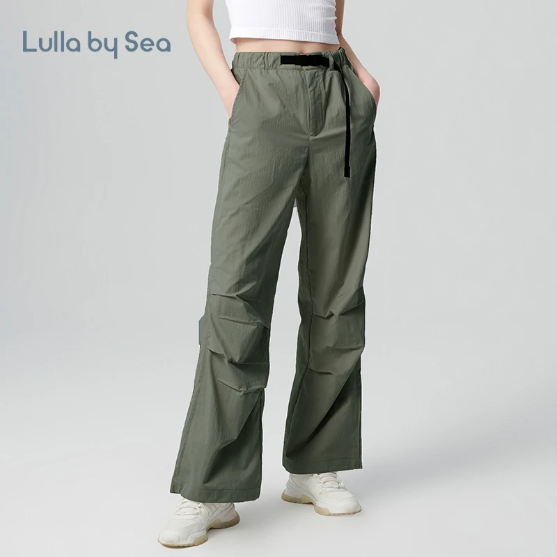 Lulla by Sea| Urban工装裤宽松束脚降落伞裤休闲梭织运动长裤
