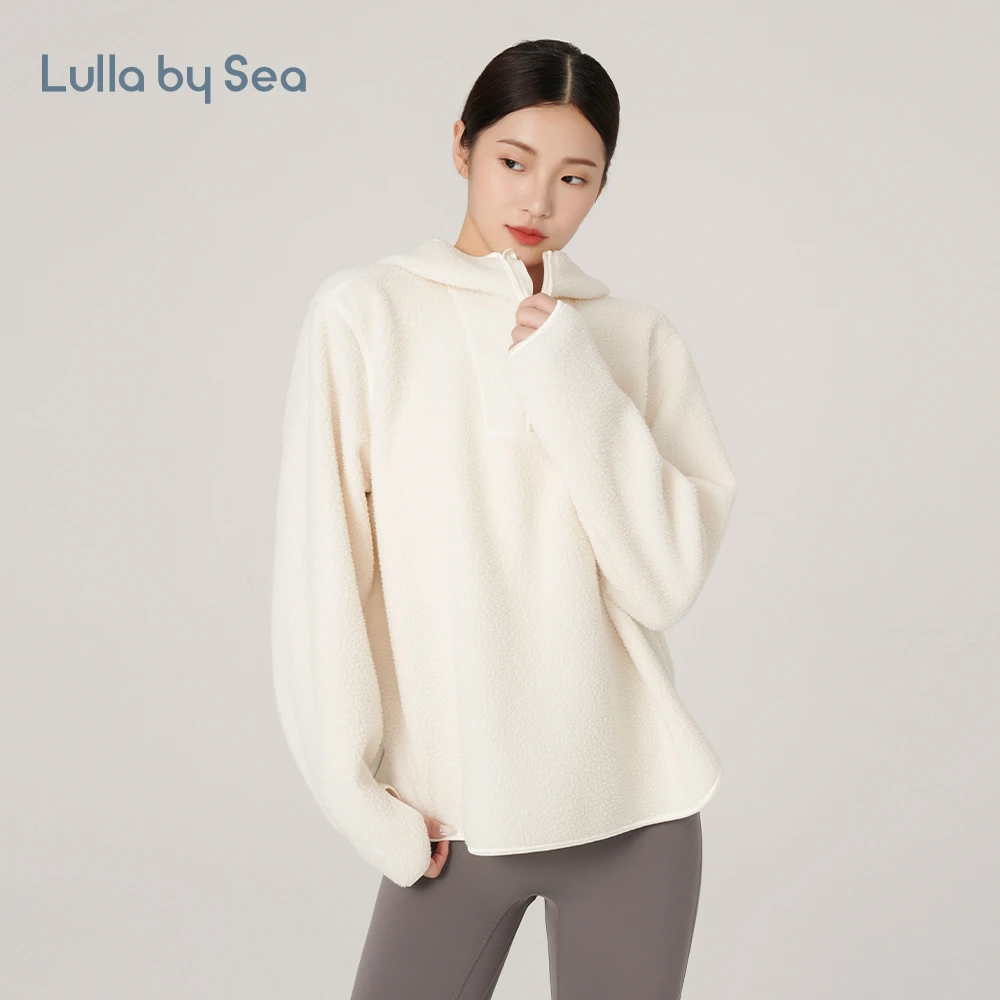 【专属】Lulla by Sea 连帽摇粒绒卫衣女保暖防风宽松加厚外套