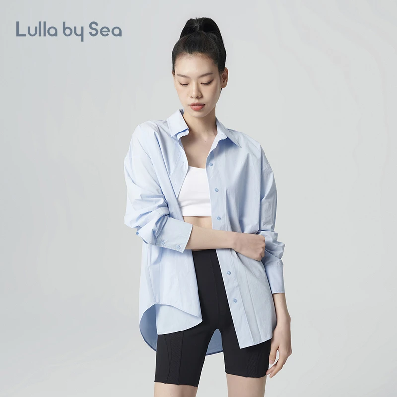 Lulla by Sea|Timeless 休闲衬衫棉质宽松挺括中长款罩衫防晒外套