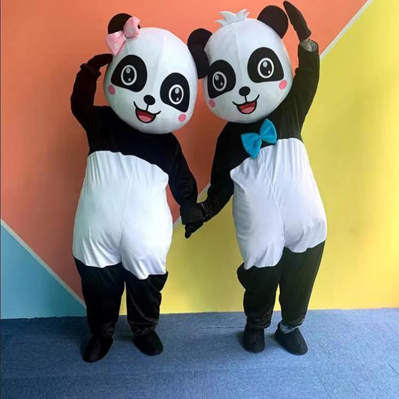 大熊猫卡通人偶服装成人行走活动表演发传单可爱玩偶服道具熊猫服