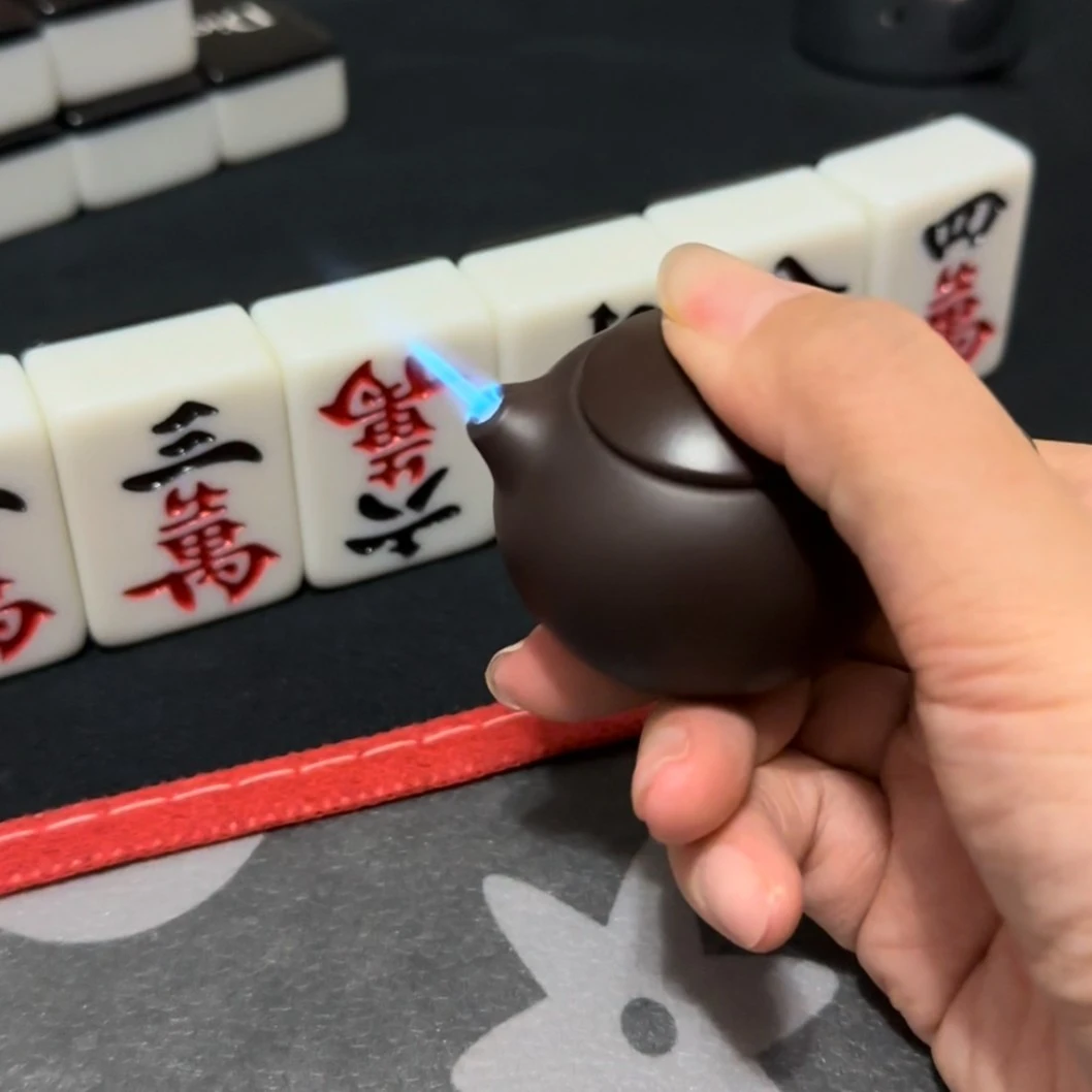 把把壶铁定壶粉色kitty發财麻将打火机开壶炫酷送朋友新年礼物