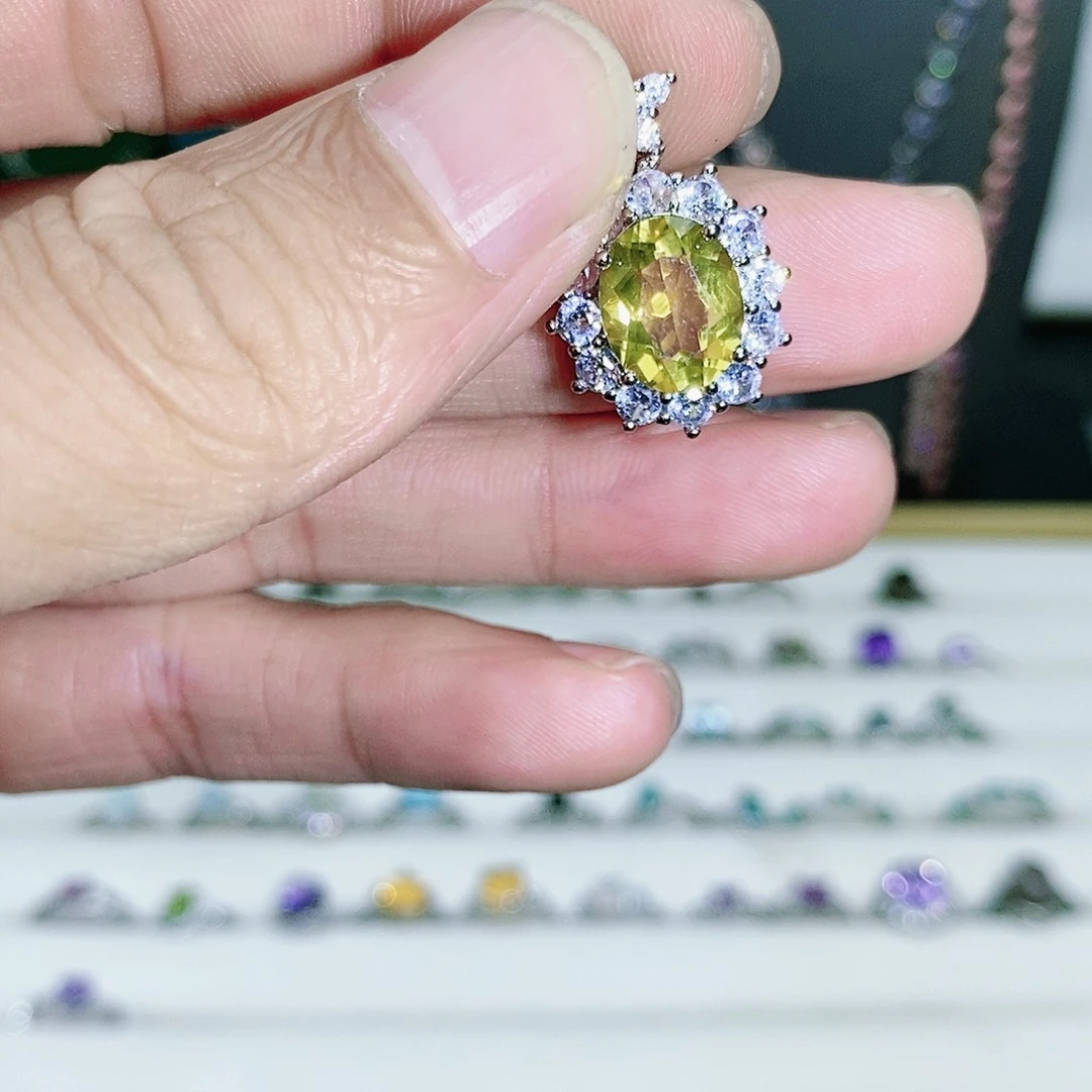 紫晶珠宝半成品银S925镶嵌