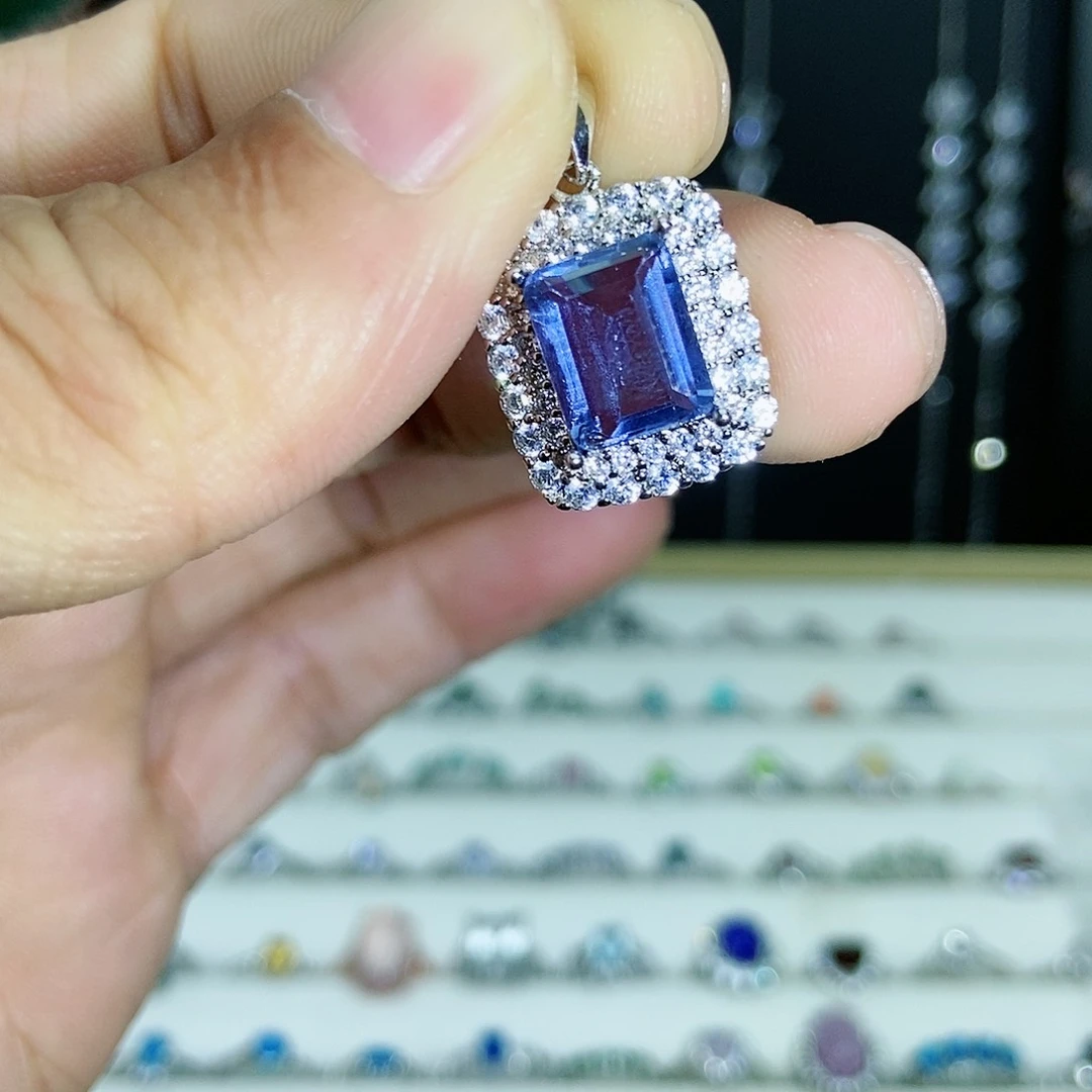 【闪购商品】紫晶珠宝半成品银S925镶嵌