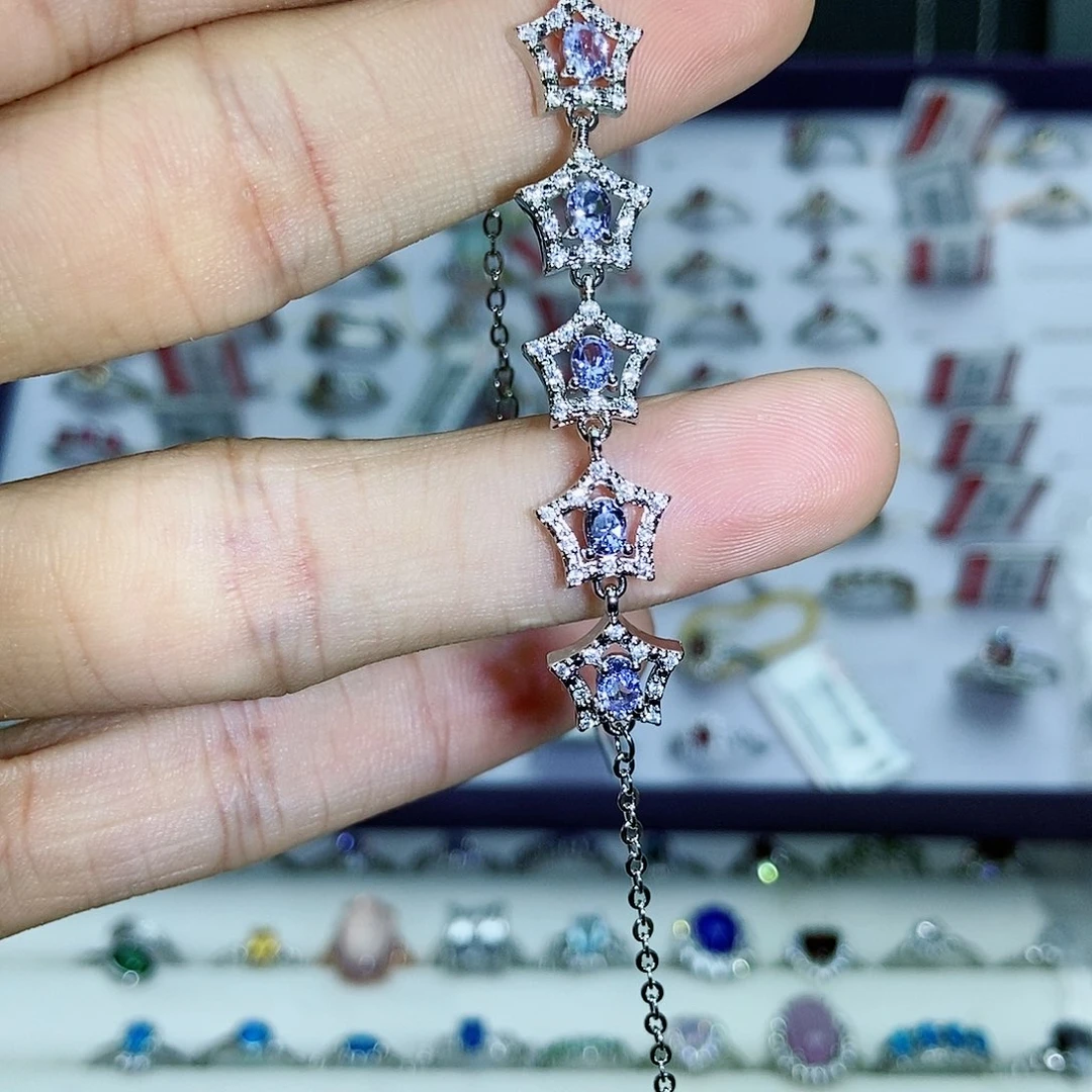 【闪购商品】紫晶珠宝半成品银S925镶嵌