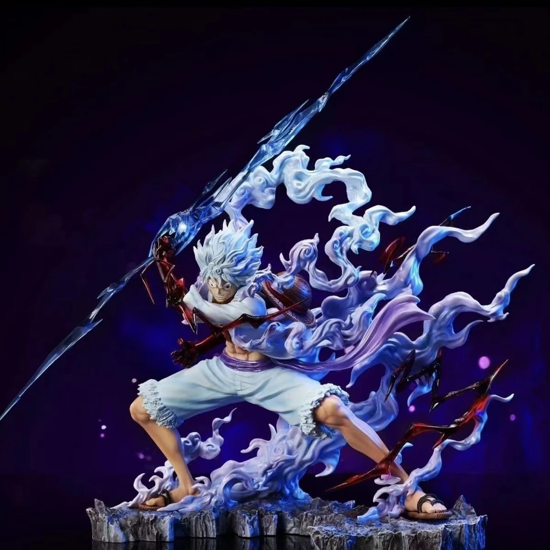 海贼王 尼卡紧握雷电 五档尼卡路飞手办雕像模型动漫周边
