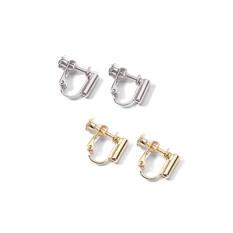 兰诺 铜合金耳饰 改耳夹转换器耳钉耳环银色小众设计高级耳饰